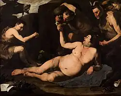 Пьяный Силен. Хусепе де Рибера. 1626. Национальные музей и галерея Каподимонте. Неаполь