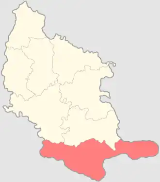 Сызранский уезд на карте