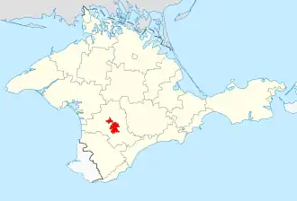 городской округ Симферополь на карте