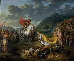 Встреча Давида и Авигеи. Ок. 1640. Медь, масло. Замок Фриденштайн, Гота, Германия