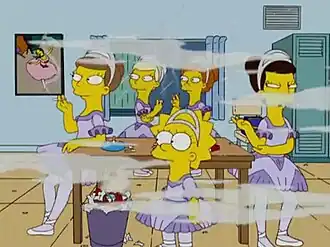 Лиза в раздевалке балетной студии