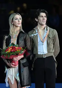 Шинед и Джон Керры на подиуме чемпионата Европы 2009 года (бронза)