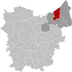 Расположение муниципалитета на карте провинции