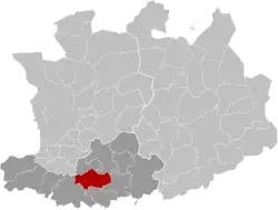 Расположение муниципалитета на карте провинции
