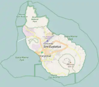 Синт-Эстатиус на карте