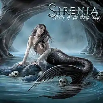 Обложка альбома Sirenia «Perils of the Deep Blue» (2013)