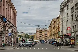 Вид на площадь в Кронверкского проспекта