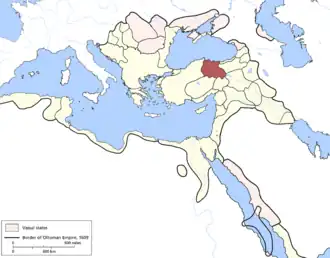 Эялет Рум в 1609 году