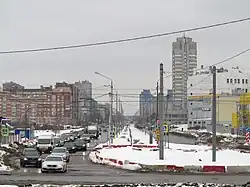 Вид от Богатырского проспекта