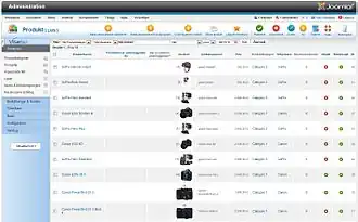 Скриншот программы VirtueMart