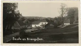 Вид на деревню Бренгули в 1932 году.