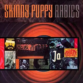 Обложка альбома группы Skinny Puppy «Rabies» (1989)