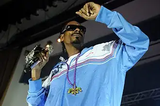 Snoop Dogg выступает на "Макалистер, Новый Орлеан" в марте 2011.