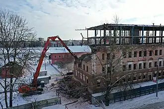 Снос Бани на Великой, 6 февраля 2021 года