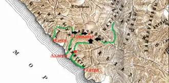 План наступления российских войск на горцев Кавказа