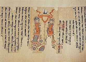 Согдийский текст — манихейское письмо