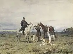 П.П.Соколов «Охотники с борзыми»