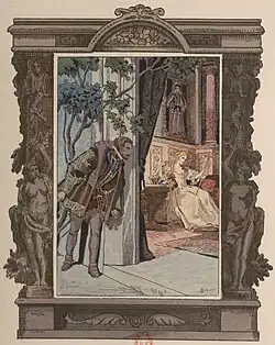 Герцог Немурский тайно наблюдает за принцессой Клевской в Коломье (часть IV)