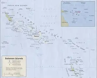 карта: География Соломоновых Островов