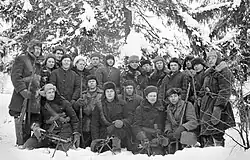 Партизанский отряд "Сын" Ново-Петровского района. Автор Н. Фигуркин. Московская область. Не позднее декабря 1941 года. Главархив Москвы