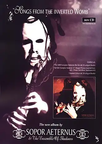 Промопостер к альбому Songs from the Inverted Womb (2001)