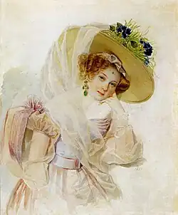 Портрет С. А. УрусовойРабота П. Ф. Соколова (1832)