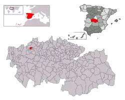 Расположение муниципалитета на карте провинции