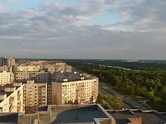 Вид на дома микрорайона № 1жилмассива Южный