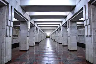 Центральный зал станции «Советская»