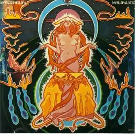 Обложка альбома Hawkwind «The Space Ritual Alive» (1973)