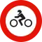 Entrada prohibida a motocicletas