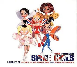 Обложка сингла Spice Girls «Viva Forever» (1998)