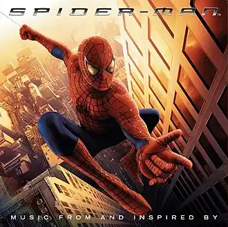 Обложка альбома различных исполнителей «Music from and Inspired by Spider-Man» (2002)
