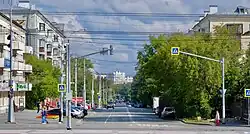 вид на север от площади 1-й Пятилетки