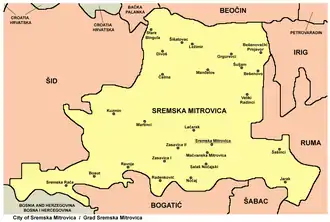 Сремска-Митровица на карте