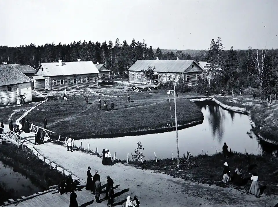 Общий вид монастырских построек, 1902 год