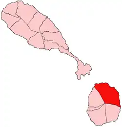 Округ Сент-Джеймс-Уиндуорд на карте