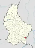 Расположение коммуны на карте Люксембурга
