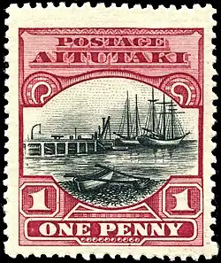 Почтовая марка 1920 года. 1 пенни.