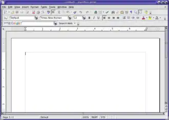 Скриншот программы StarOffice