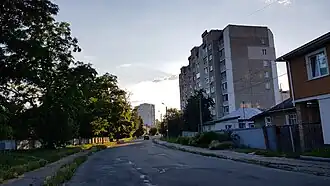 Участок улицы между улицами Вячеслава Черновола и Вячеслава Радченко