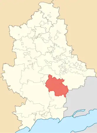 Старобешевский район на карте