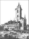 Башня Староместской ратуши с орлоем в 1808 году