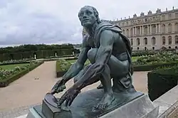 Точильщик, сады Версаля. По мраморному оригиналу Фоджини в Лувре. 1688