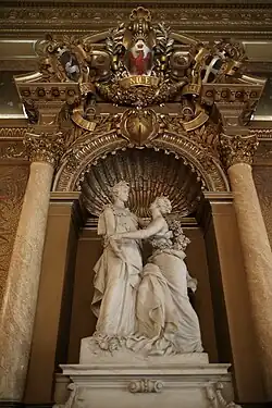 Ницца вверят себя Франции (1896), Ницца, парадный зал городской ратуши.