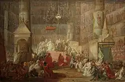 Коронация Екатерины II. 1777. Холст, масло. Третьяковская галерея, Москва