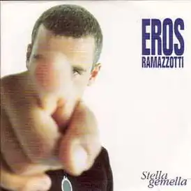 Обложка сингла Эроса Рамаццотти «Stella gemella» (1996)