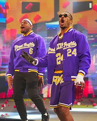 Анджело Докинз (слева) и Монтез Форд (справа) в 2023 году