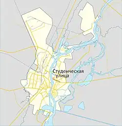 На карте города