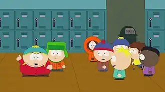 Картман принимает решение бунтовать против нового директора